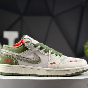 Nike Air Jordan 1 Low Year of the Horse Lemon Black White XT6998-133 Sneakers
