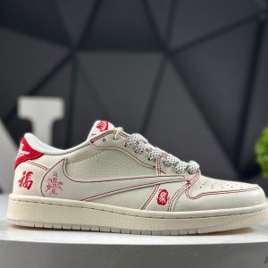 Nike Air Jordan 1 Low x Travis Scott x Fragment Reverse Mocha Mocha Fragment LX1988-808 Sneakers