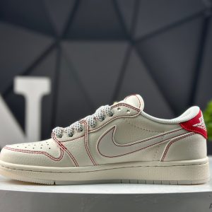 Nike Air Jordan 1 Low x Travis Scott x Fragment Reverse Mocha Mocha Fragment LX1988-808 Sneakers