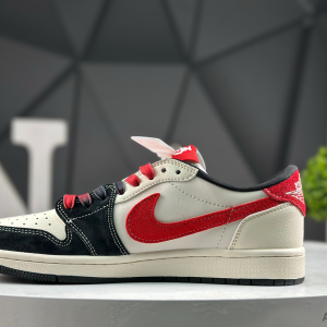 Nike Air Jordan 1 Low x Travis Scott Year of the Horse Denim Black White FC1688-253 Sneakers