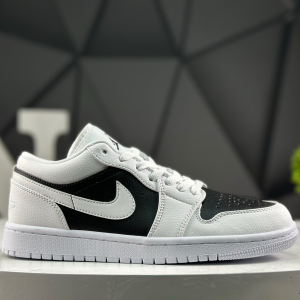 Nike Air Jordan 1 Low Lemon Black White Blue DC0774-100 Sneakers