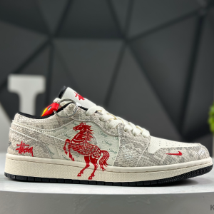 Nike Air Jordan 1 Low x Travis Scott Year of the Horse FC7688-200 Sneakers
