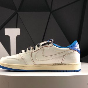 Nike Air Jordan 1 Low x Travis Scott Fragment Blue Sneakers