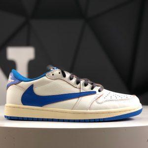 Nike Air Jordan 1 Low x Travis Scott Fragment Blue Sneakers