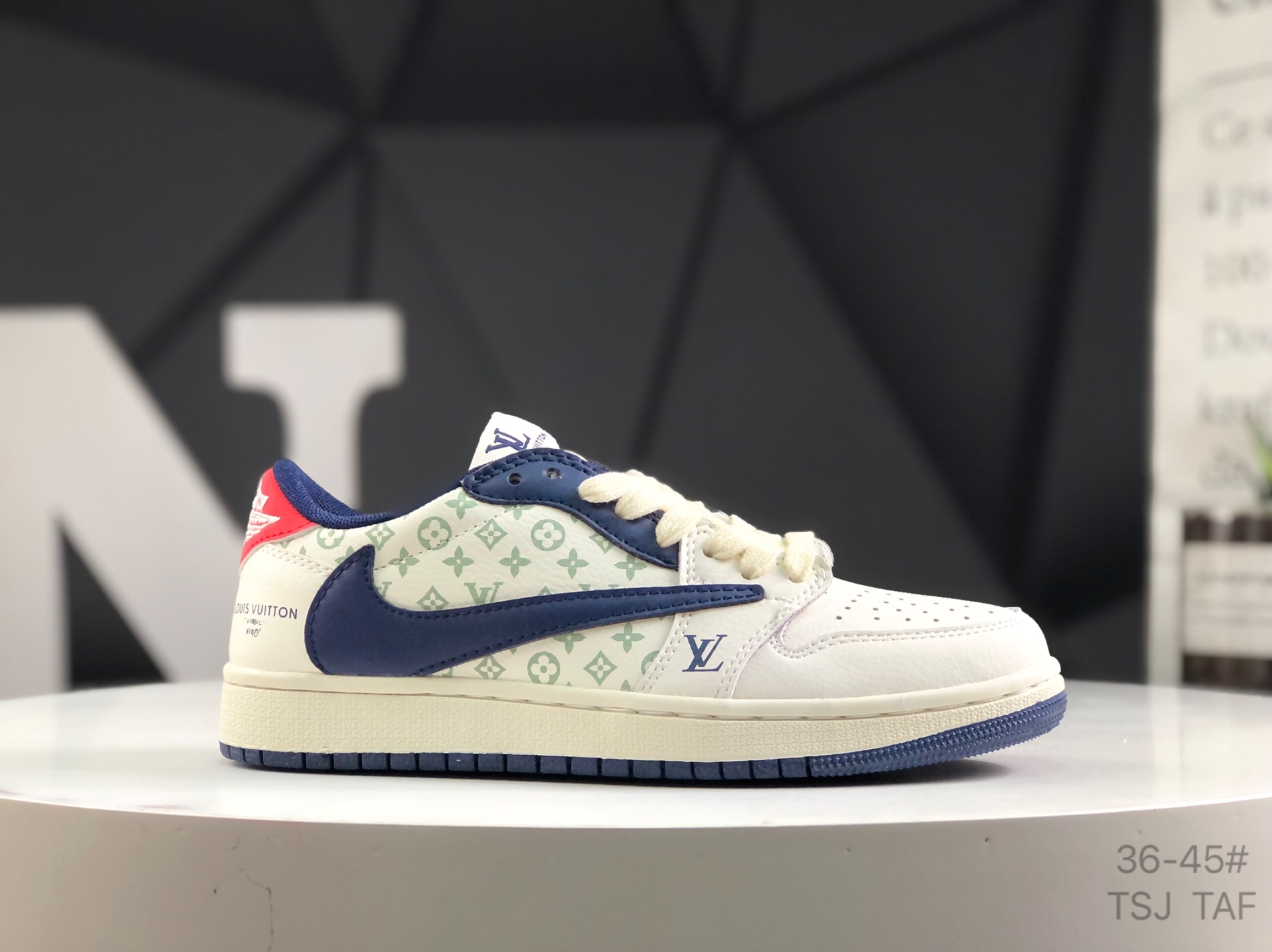 Nike Air Jordan 1 Low x Travis Scott Bape Fragment Sneakers
