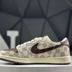 Nike Air Jordan 1 Low x Travis Scott Fragment Reverse Mocha DZ4137-700 Sneakers