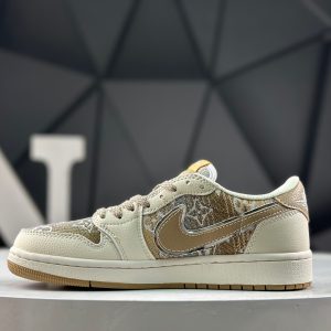 Nike Air Jordan 1 Low x Travis Scott Fragment Reverse Mocha XS2025-065 Sneakers