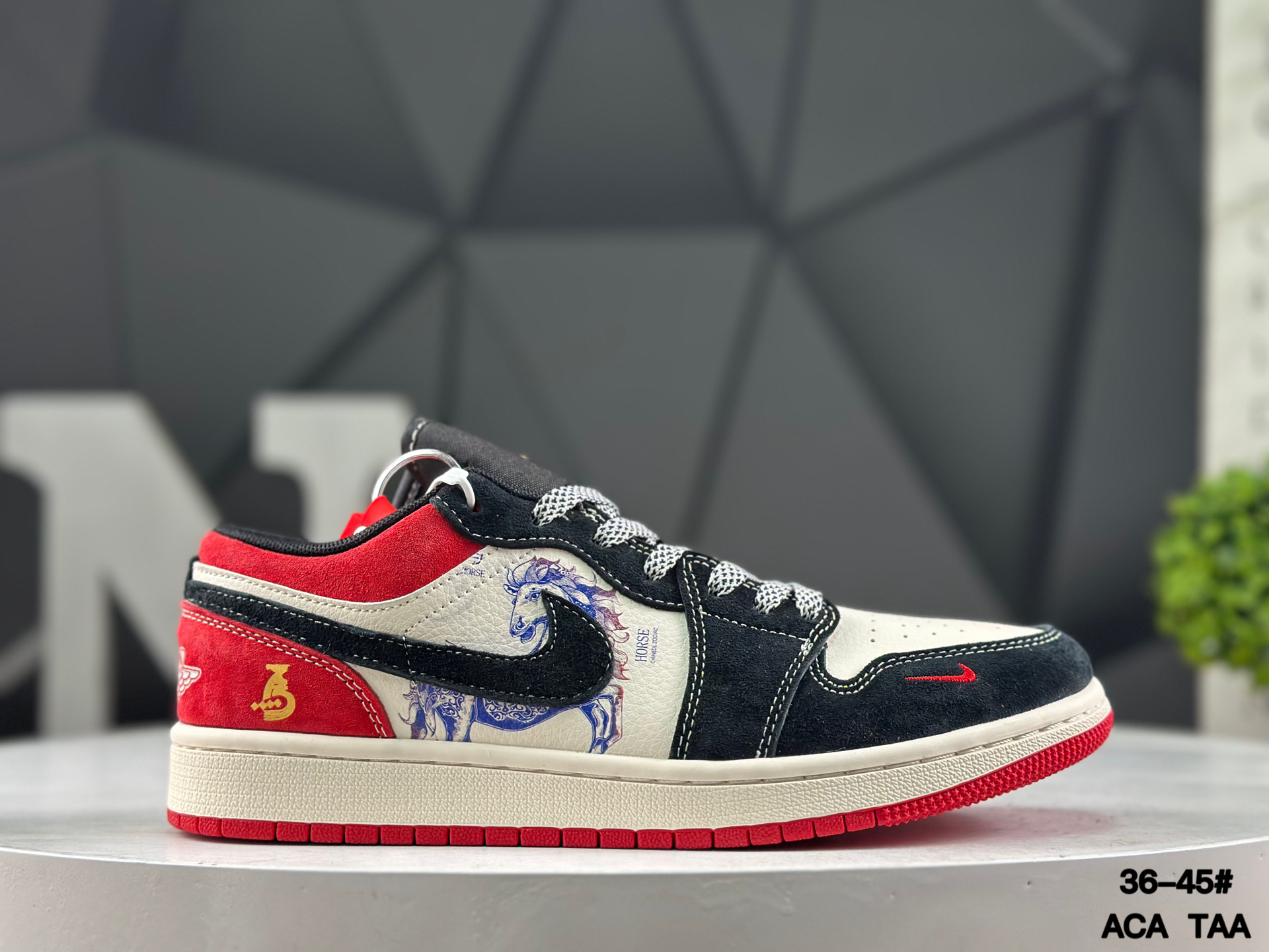 Nike Air Jordan 1 Low x Travis Scott Year of the Horse HT5088-643 Sneakers