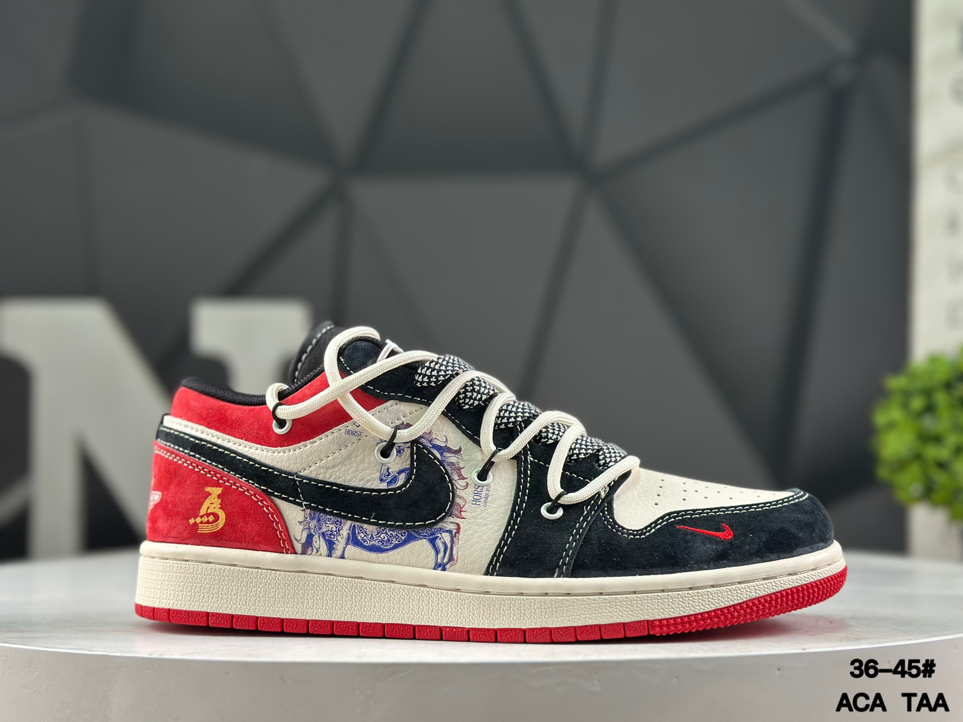 Nike Air Jordan 1 Low x Travis Scott Year of the Horse HT5088-645 Sneakers