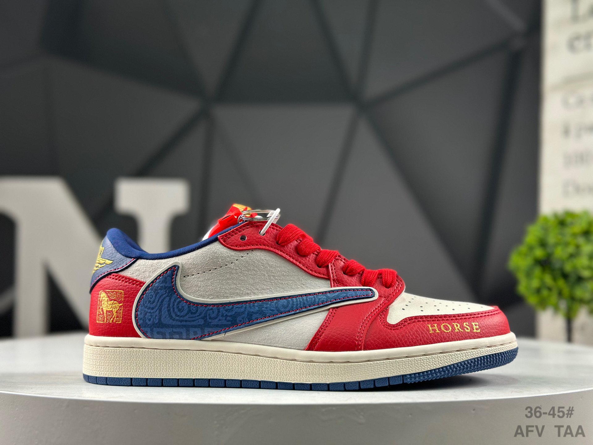 Nike Air Jordan 1 Low x Travis Scott Year of the Horse LX1988-802 Sneakers