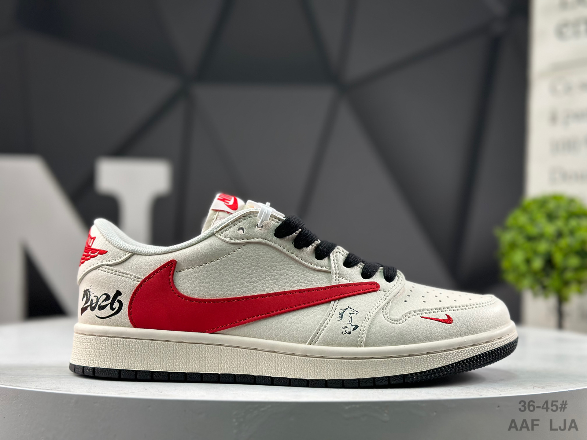 Nike Air Jordan 1 Low x Travis Scott Year of the Horse QW5288-140 Sneakers