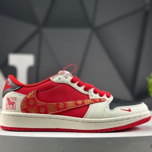 Nike Air Jordan 1 Low x Travis Scott Year of the Horse HG0026-022 Sneakers
