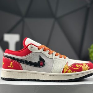 Nike Air Jordan 1 Low x Travis Scott Year of the Horse HT5088-646 Sneakers