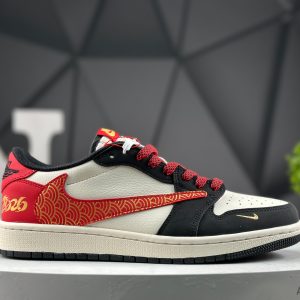 Nike Air Jordan 1 Low x Travis Scott Year of the Horse QW5288-143 Sneakers