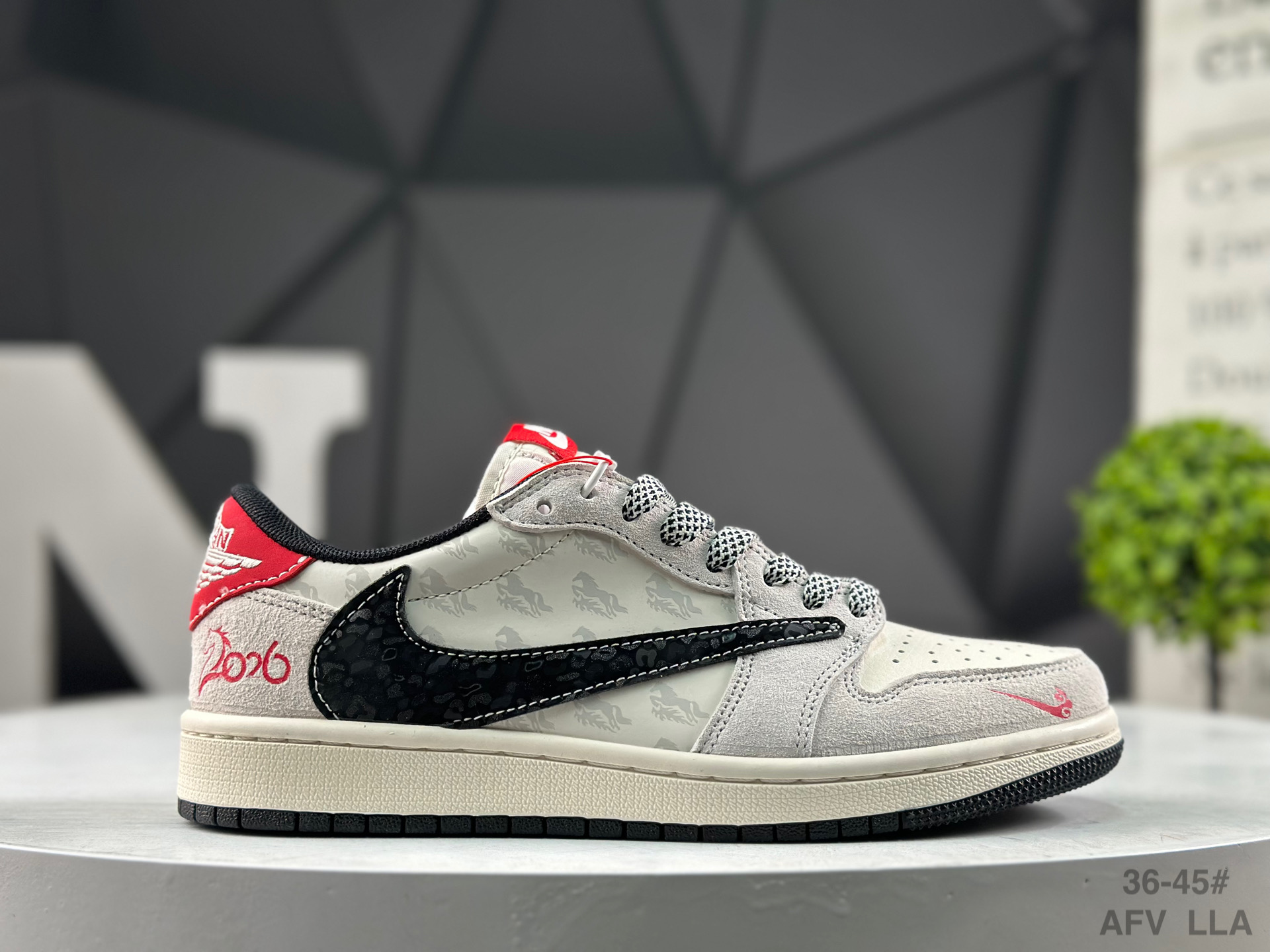 Nike Air Jordan 1 Low x Travis Scott Year of the Horse XT6998-166 Sneakers